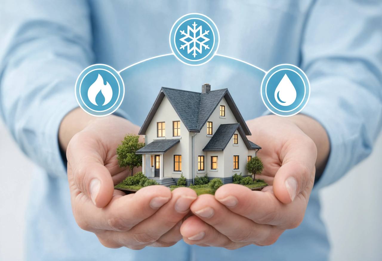 Technician repairing home appliance covered by warranty